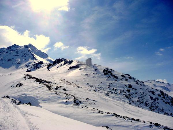 Mont velan montee a la cabane 4 04 2009